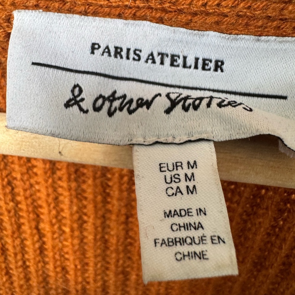 & Other Stories Cable Knit Women Cardigan Size Medium - Picture 5 of 5